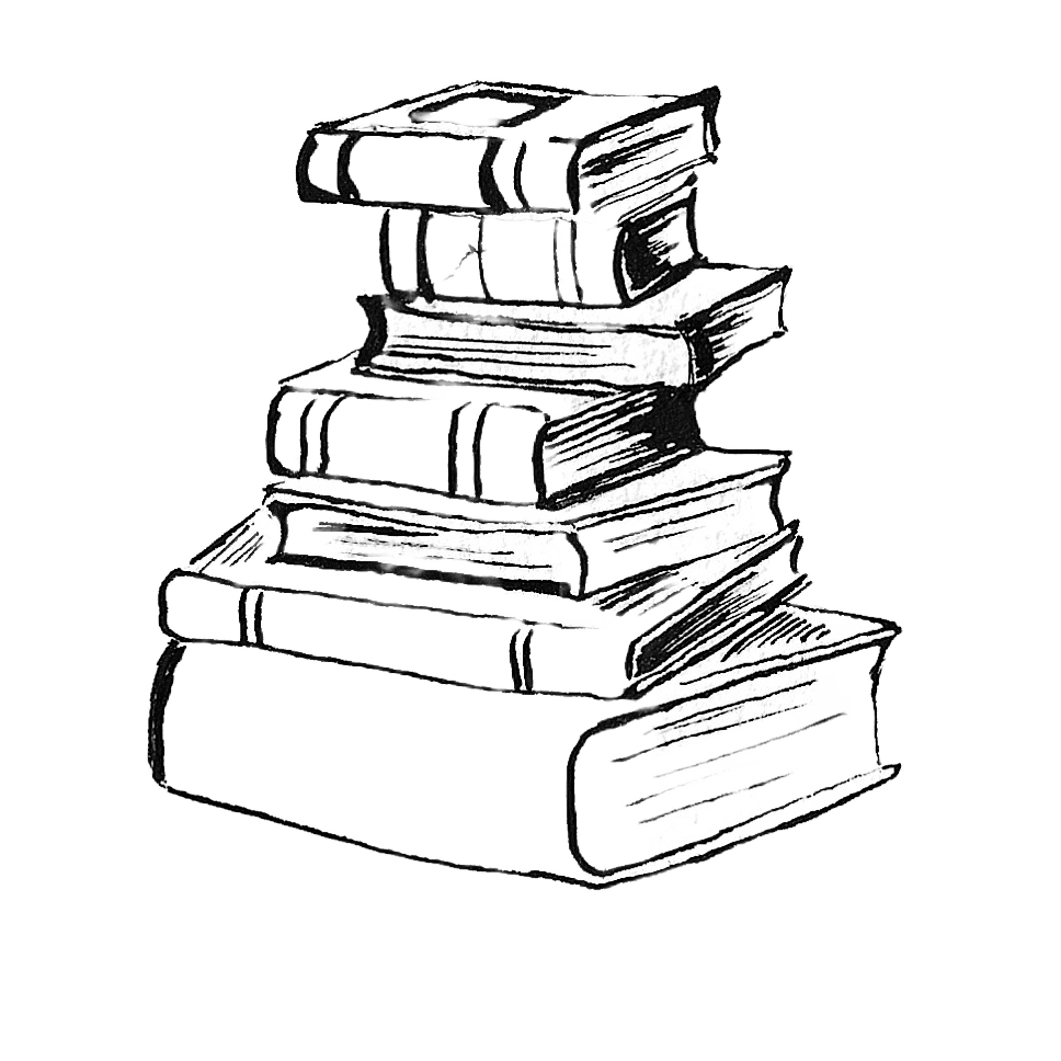 Illustration de pile de livres