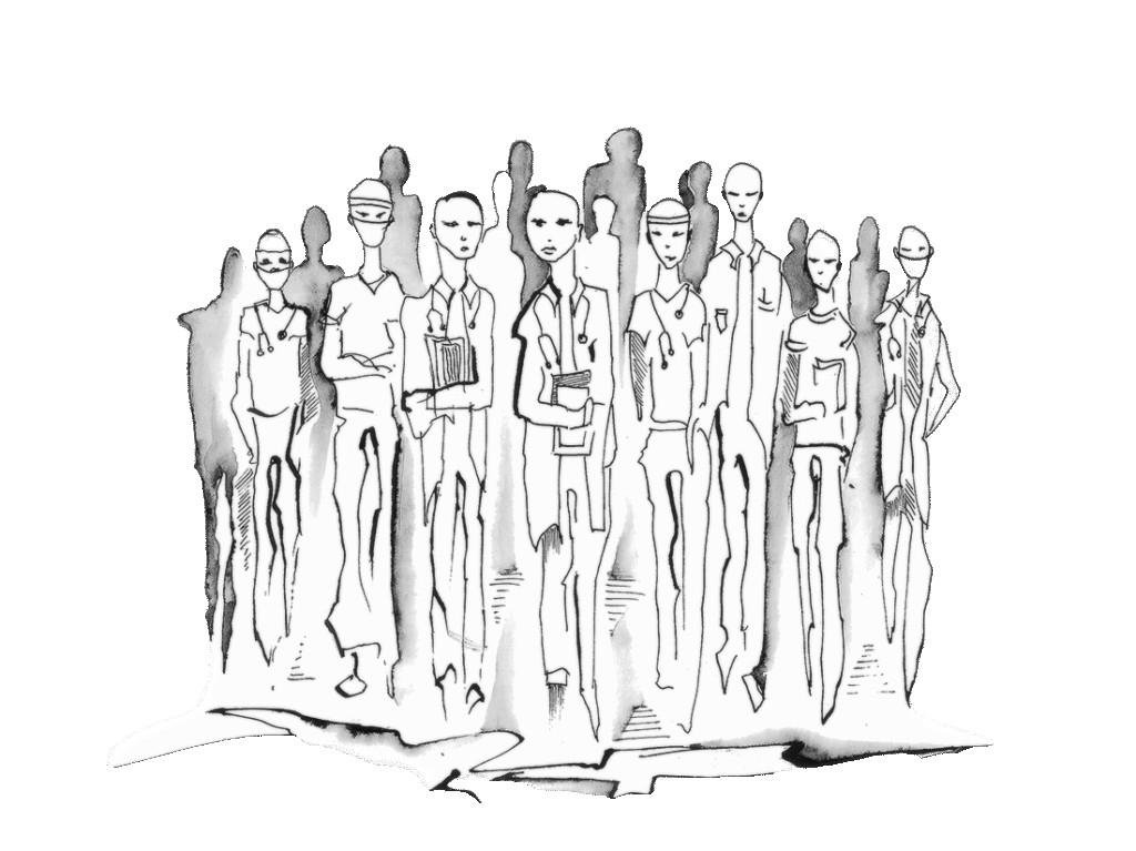 Illustration de défense professionnels de santé